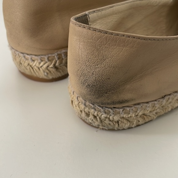 Chanel Espadrilles 14B Beige & black leather size 38 - Picture 6 of 12